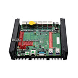 Fanless 6 Lans Industrial Mini PC Intel Core i5 7267U i3 7167U 3865U Firewall PC Pfsense Router 4*USB 2*RS232 HDMI 4G/3G WiFi