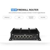 Fanless 6 Lans Industrial Mini PC Intel Core i5 7267U i3 7167U 3865U Firewall PC Pfsense Router 4*USB 2*RS232 HDMI 4G/3G WiFi