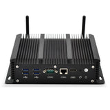 Fanless 6 Lans Industrial Mini PC Intel Core i5 7267U i3 7167U 3865U Firewall PC Pfsense Router 4*USB 2*RS232 HDMI 4G/3G WiFi