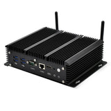 Fanless 6 Lans Industrial Mini PC Intel Core i5 7267U i3 7167U 3865U Firewall PC Pfsense Router 4*USB 2*RS232 HDMI 4G/3G WiFi