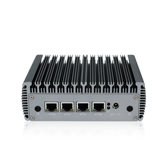 Fanless Soft Router Intel Celeron J4125 Quad Core Mini PC 4 Intel Gigabit LAN HD-MI VGA pfSense Firewall Appliance ESXI AES-NI